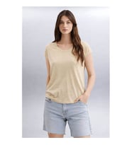 Fashion Friends Simli Bluz Sarı Kadın Bluz 26Y0202K1