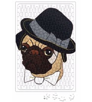 Pug Köpek 04 Puzzle 240 Parça Yapboz