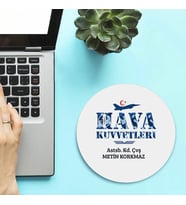 Kişiye Özel Hava Kuvvetleri Temalı Yuvarlak Mousepad