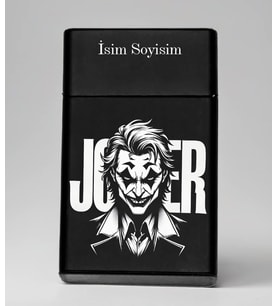 Joker Desenli Metal Tabaka – Kişiye Özel İsimli Hediyelik M24