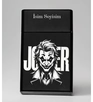Joker Desenli Metal Tabaka – Kişiye Özel İsimli Hediyelik M24