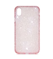 iPhone XR Kılıf ​​​Işıldayan Şık Tasarım Eni Kılıf (Pembe)