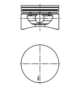 Opel Astra Z16XE 2001-2005 Piston Sekman 79.00 STD 13101859 Goetze