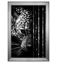 Hayvanlar Temalı Kanvas Tablo 80 x 110 cm Silver Çerçeve