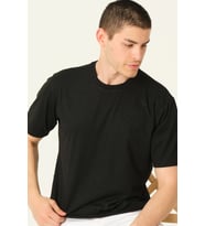 T0738 DEWBERRY ERKEK T-SHIRT-SİYAH