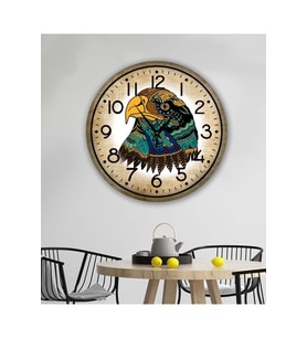 bilge Tasarım Retro Duvar Saati 40 x 40 CM (Karışık)