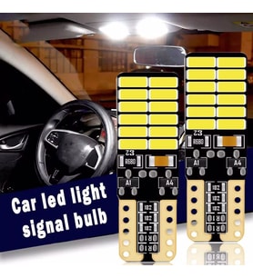 2 Adet BEYAZ Renk T10 Dipsiz Led Ampul Park Ampulü Gündüz Farı Yüksek Işık Güçlü CANBUSLÜ