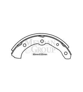 DAIHATSU HIJET- MİNİBÜS- 97/05; ÖN FREN PABUCU (90X35)(DAIWA) 04494-87701 502-6350