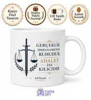 Savcı İddianame Suç İncelemesi Adaletin Kılıcı Gerçeklik Kupa Bardak Hediye