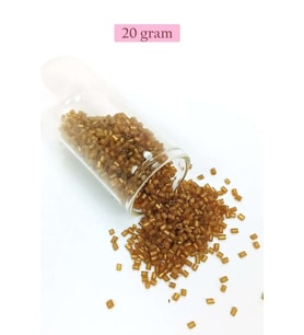 Kesme Cam Boncuk 2mm - 20 Gram - Şeffaf Kahverengi -BNC306