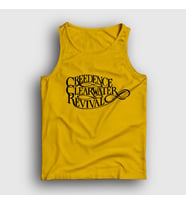 Presmono Unisex Sarı Logo Creedence Clearwater Revival Atlet 490578tt (Sarı)