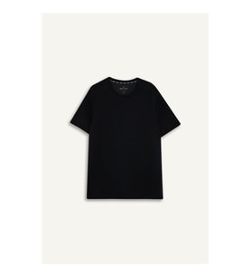 Defacto Standart Fıt Bisiklet Yaka Yan Baskılı Siyah Erkek T-Shirt F8389AX/BK27