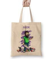 Nerd Geek Gamer Bez Çanta Uzun Saplı