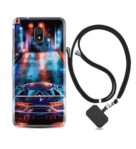 Xiaomi Redmi 8A 8 Pro 9C 9T 10C 11T Pro Kılıf Boyun Askılı Silikon Neon Cars 1724