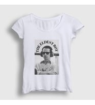 Presmono Kadın Beyaz Eldest Kendall Logan Roy Succession T-Shirt 496940tt