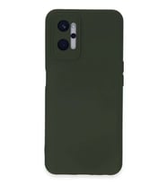 Realme 9i 4G Kılıf Nano içi Kadife Silikon - Koyu Yeşil