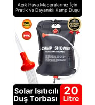 Çok Fonksiyonlu Dayanıklı Yüksek Kaliteli Pvc Malzeme Solar Isıtıcılı Kamp Duş Torbası 20 Litre