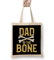 Funny Dad To The Bone Pun Father s Bad To The Bone Bez Çanta Uzun Saplı
