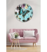 Bilge Retro Tasarımlı Duvar Saati 35x35cm (Baskılı)