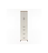 Hyperion Dolap 3 Raflı 4 Çekmeceli 2 Kapaklı 60x44x243 Çam-Aytaşı