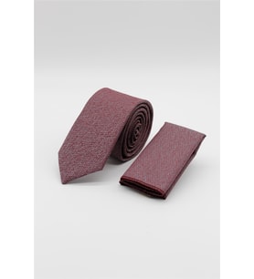 Bordo Desenli 6 Cm Kravat 1090255114
