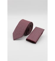 Bordo Desenli 6 Cm Kravat 1090255114
