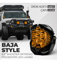6.5" Baja Style Shooter Offroad Projektör Turuncu Led Lamba