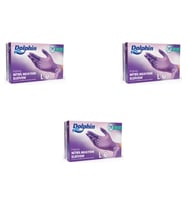 Dolphin Tek Kullanımlık Lila Nitril Eldiven - Muayne Eldiveni Large Büyük Boy - 100'lü 3 Paket