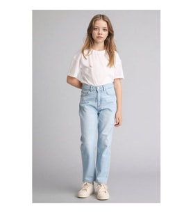 Defacto 26Y801000770 Açık Mavi Kız Çocuk Jean Pantolon G0255A8/NM39