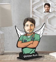 Kişiye Özel 2 Boyutlu Doktor Erkek Ahşap Biblo-7