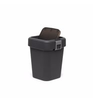 Motek COB-410 Comfort Dustbin 8 Litre Çöp Kovası Siyah-Antrasit (Gri)