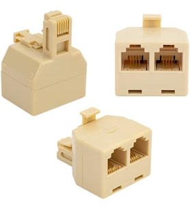 L1373 Telefon Ara Bağlantı Buatı 1 Erkek/2 Dişi Özellikleri 4 telli RJ-11T adaptör, paralel kablolama Telefon bağlantılarınızı ek yapmadan ara aparatla 2 sokete dönüştürün.