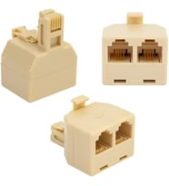 L1373 Telefon Ara Bağlantı Buatı 1 Erkek/2 Dişi Özellikleri 4 telli RJ-11T adaptör, paralel kablolama Telefon bağlantılarınızı ek yapmadan ara aparatla 2 sokete dönüştürün.
