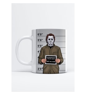Halloween Michael Myers Baskılı Porselen Kupa Bardak