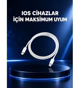 30W Type-C Lightning Hızlı Şarj Kablosu 1.2m iPhone Uyumlu