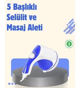 Elektrikli Masaj Aleti 5 Başlıklı Vücut Şekillendirici