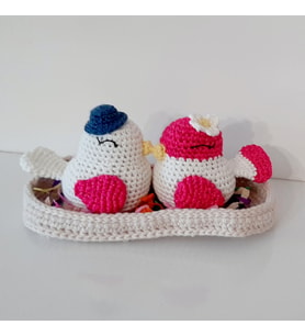 Amigurumi Örgü Oyuncak Sevgili Kuşlar