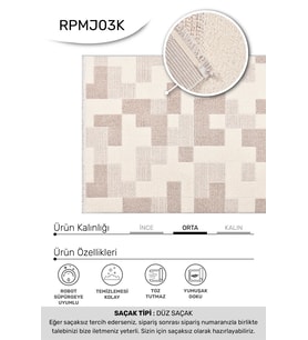 YoudayHomeCollection MARGİN Model Oturma Odası Halısı — EBAT: 80X80