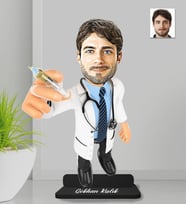 Kişiye Özel Doktor Erkek Ahşap Biblo-8