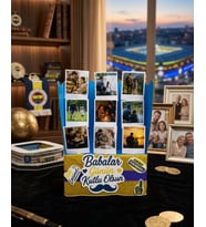 Fenerbahçeli Babaya Hediye Fotoğraflı Anı Buketi - Babalar Günü Hediyesi