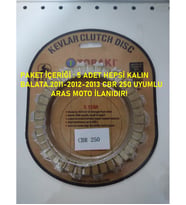 Honda Cbr 250 Debriyaj Balata Seti Oem Kalite Tailand Malı 5 Adet Kalın Balatalı 2011-2013  _Supermoto (Renksiz)