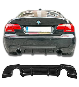 E93 M Technic Difüzör Parlak Siyah Plastik 2007-2013 3 Serisi Arka-difizör-bodykit-ek-karlık