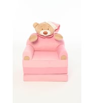 Portatif, Yıkanabilir, Katlanabilir Peluş Çocuk Koltuğu 120 Cm (Pembe)