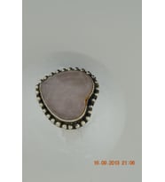 MURASTONESİLVER PEMBE KUVARS DOĞAL TAŞIYLA TASARLANMIŞ PEMBE RENKLİ KADIN GÜMÜŞ YÜZÜK