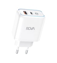 Rova SB103 Pd + QC3.0 Hızlı Şarj Başlığı 45W - Type-C ve USB Çıkış - KVK Teknik Servis Garantili