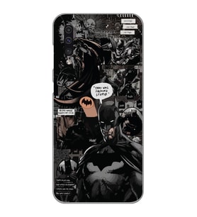 Samsung Galaxy A70 Uyumlu Batman Aesthetic Tasarımlı Şeffaf Telefon Kılıfı