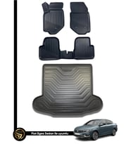Fıat Egea Sedan 3D Havuzlu Oto Paspas Ve Bagaj Havuzu Seti