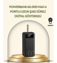 Tüm Cihazlarla Uyumlu Led Fenerli 4 Çıkışlı Powerbank