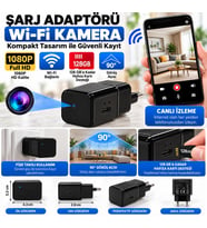 Adaptörü Casus Mini Gizli Wifi 1080P HD Kamera