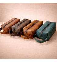 Deriva Çok Amaçlı Deri Erkek El Çantası – Fermuarlı Organizer (20×9×9 cm) (Antik Taba)
